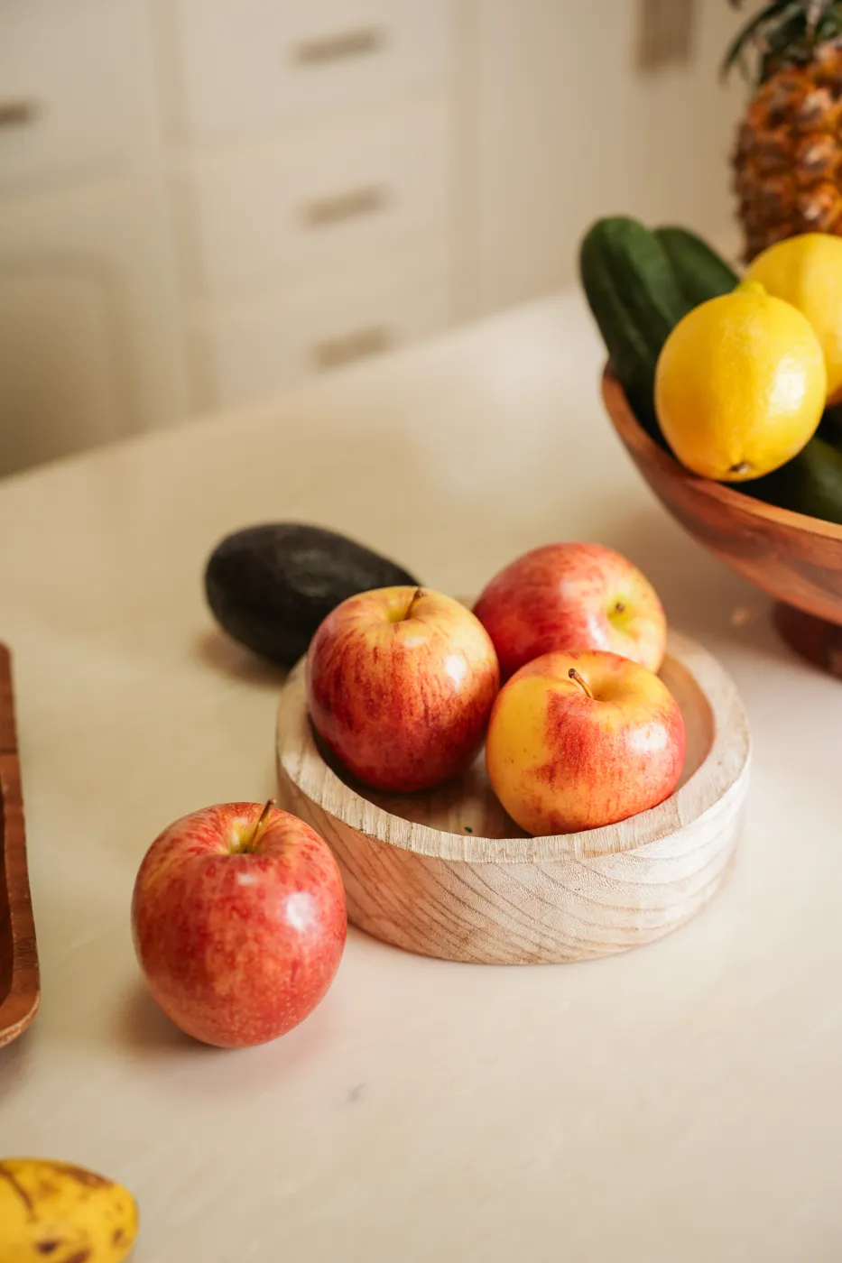 Frutas frescas en la cocina